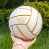 JSNING Golden White Volleyball PVC Official Size-1