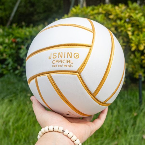JSNING Golden White Volleyball PVC Official Size-1