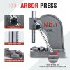 CXRCY 1 Ton Arbor Press Cast Iron Round Ram Grey-5