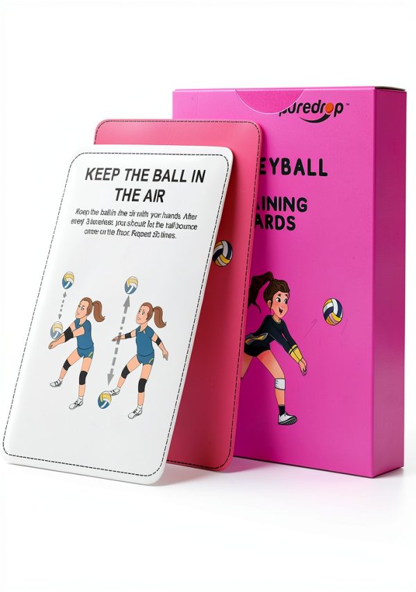 Puredrop Volleyball Drill Cards Paper Black White-1
