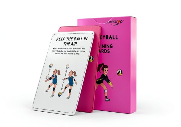 Puredrop Volleyball Drill Cards Paper Black White-7