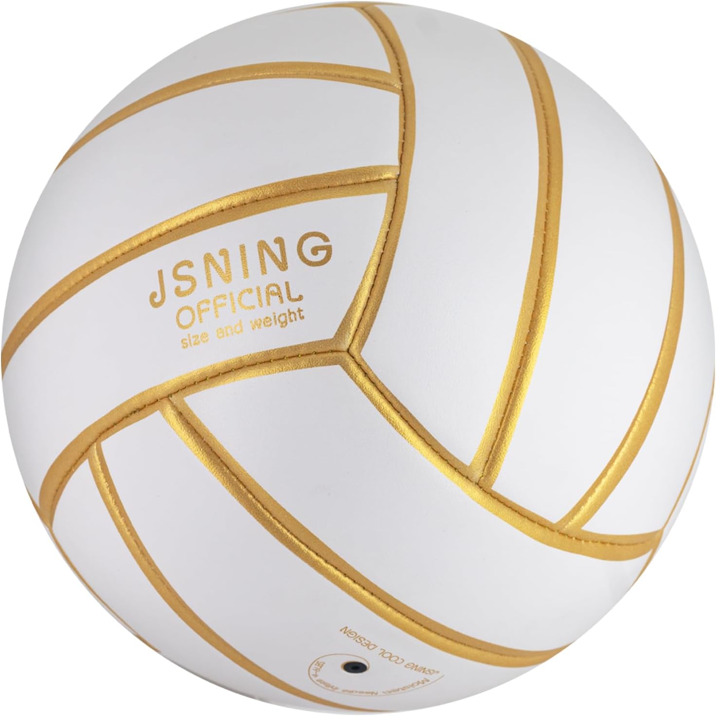 JSNING Golden White volleyball on a beach court
