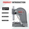 CXRCY 1 Ton Arbor Press Cast Iron Round Ram Grey-6