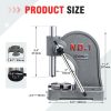 CXRCY 1 Ton Arbor Press Cast Iron Round Ram Grey-2