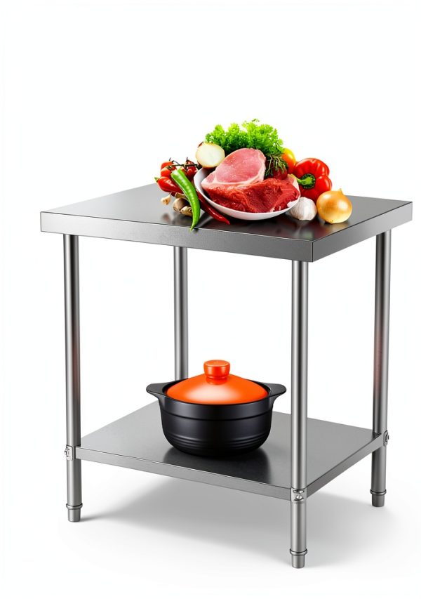 Stainless Steel Food Prep Table Generic 24x24x34 Inch Durable Table-3