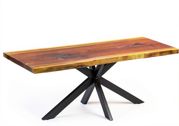 Spider-Shaped Coffee Table Base Rusty Design Black 18x33x16-3